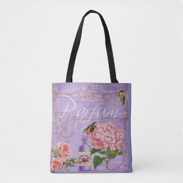 Tote Bag Elegant Vintage Ladies Boudoir Parfum  (Devant)