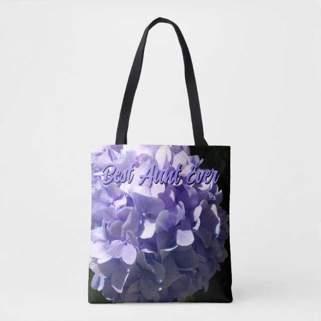 Tote Bag Élégant violet Hydrangea fleurs pourpres meilleur  (Devant)