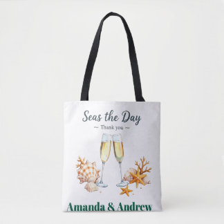 Tote Bag Elegant Wedding Guest Favor Bridal Shower keepsake