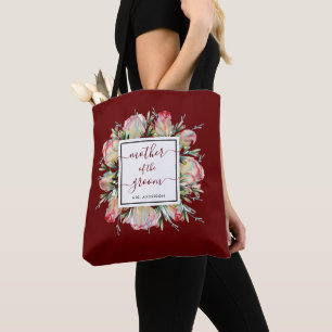 Tote Bag Elégante Bourgogne Mère du Mariage de la chambre