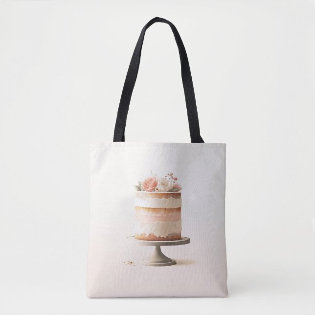 Tote Bag Élégante Broche Flore Cuisine Cuisine boulangerie (Devant)