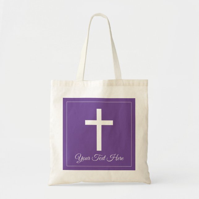 Tote Bag Elégante croix religieuse coutume de foi chrétienn (Devant)