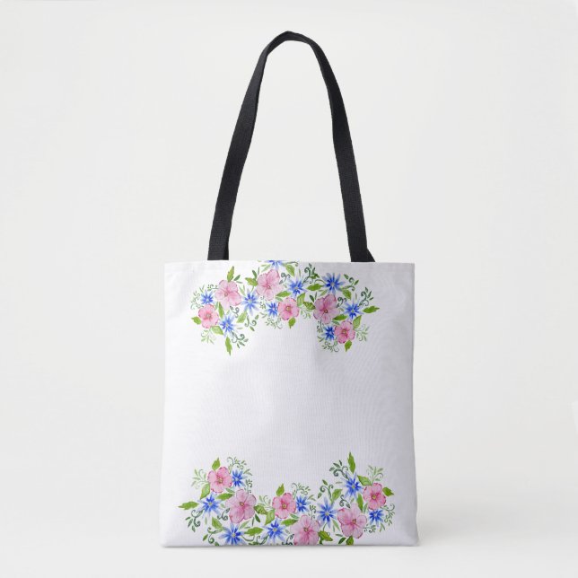 Tote Bag Elégante décoration florale motif (Devant)