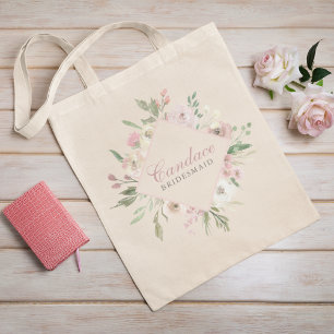 Tote Bag Élégante demoiselle d'honneur de printemps Floral