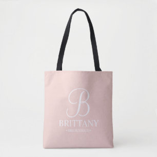 Tote Bag Élégante demoiselle d'honneur personnalisée en noi