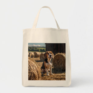 Tote Bag Élégante épicerie Beagle Fourre-tout