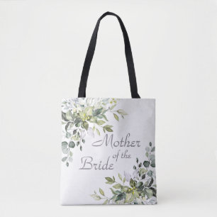 Tote Bag Elégante Eucalyptus Verdure Mère de la Mariée