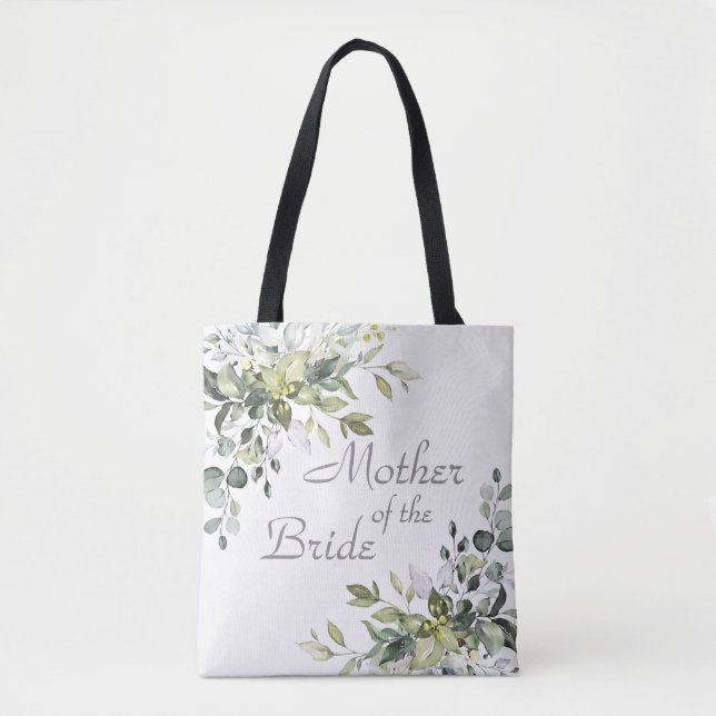 Tote Bag Elégante Eucalyptus Verdure Mère de la Mariée (Devant)