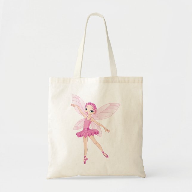 Tote Bag Élégante Fée De Ballerina Rose Pour Les Amateurs D (Devant)