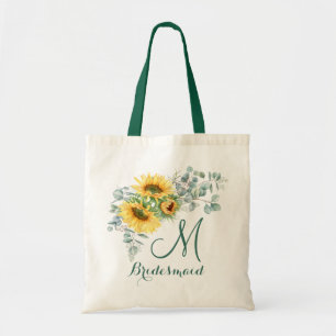Tote Bag Élégante femme de chambre rustique de Sunflower Eu