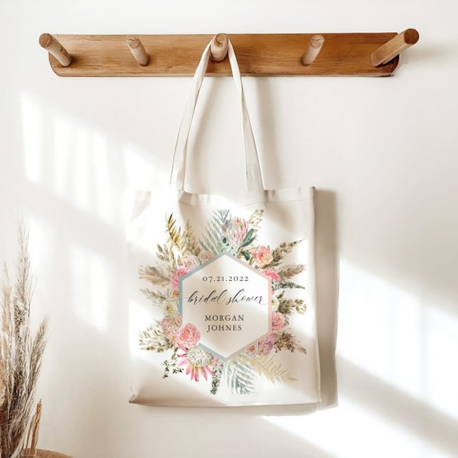Tote Bag élégante Fête des mariées bohème brune (Créateur téléchargé)