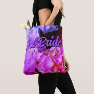 Tote Bag Élégante floraison de magenta rose