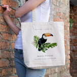 Tote Bag Elégante forêt tropicale tropicale Fête des mariée<br><div class="desc">Si vous avez besoin d'une personnalisation supplémentaire,  n'hésitez pas à m'envoyer un message sur yellowfebstudio@gmail.com .</div>
