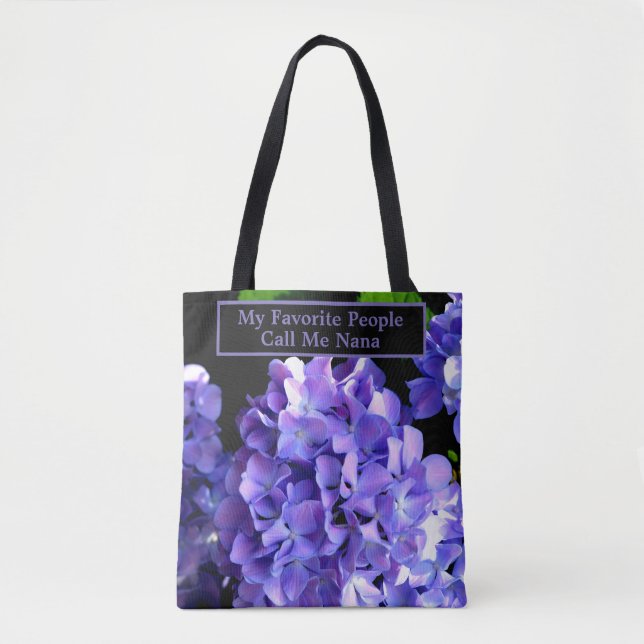Tote Bag Elégante fragrance fleurie violette (Devant)