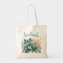 Elégante mariée Turquoise et or Floral
