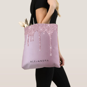 Tote Bag Elégante parties scintillant élégante en or ros