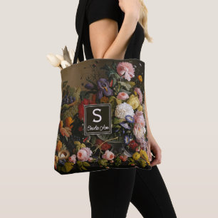 Tote Bag Élégante peinture artistique de fleurs de style ba