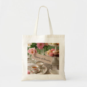Tote Bag Élégante reine florale des coeurs