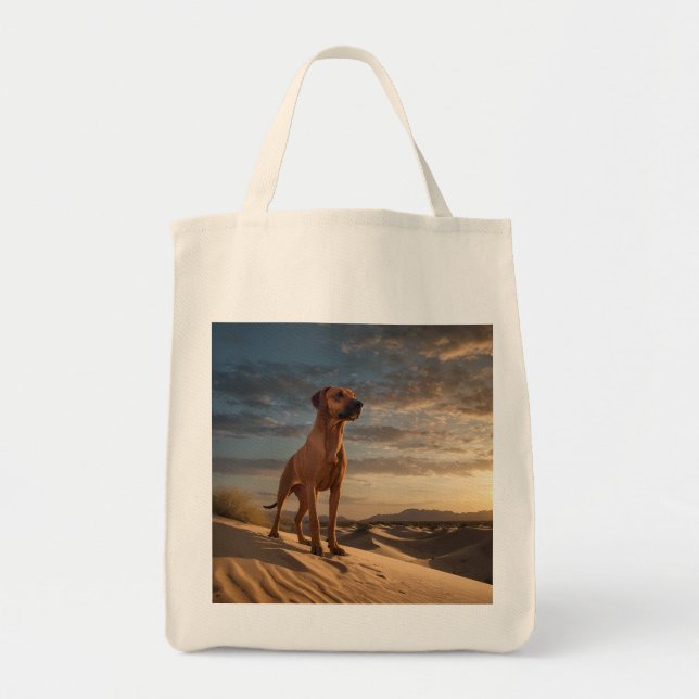 Tote Bag Élégante Rhodesian Ridgeback Grocery Fourre-tout (Devant)