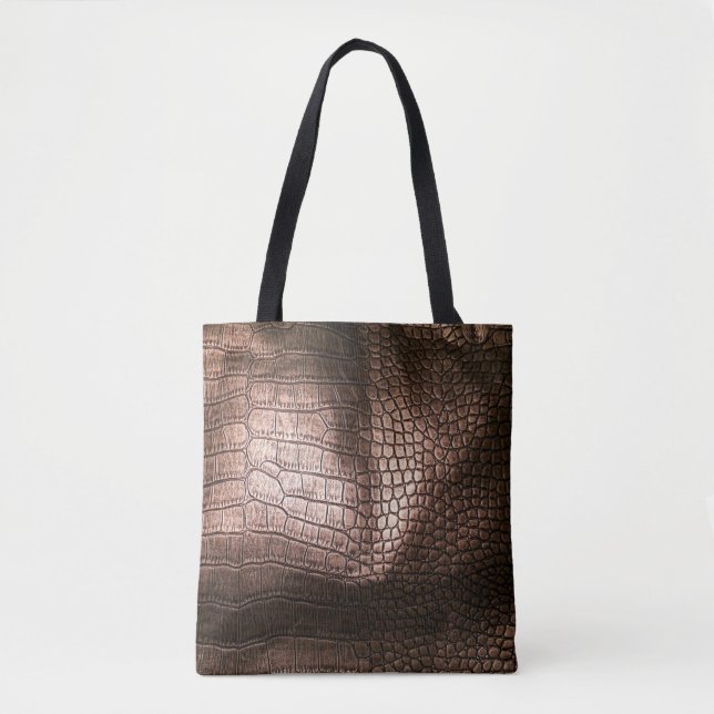 Tote Bag Elégante texture en cuir du soir. (Devant)