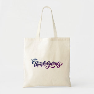 Tote Bag Élégante typographie de Bon thanksgiving de texte