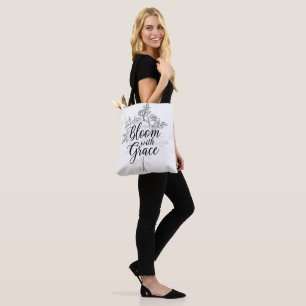 Tote Bag Élégante typographie de la ligne d'art