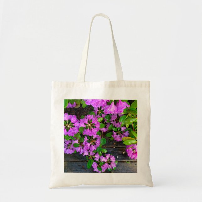 Tote Bag Elégants fleurs roses azalées roses (Devant)