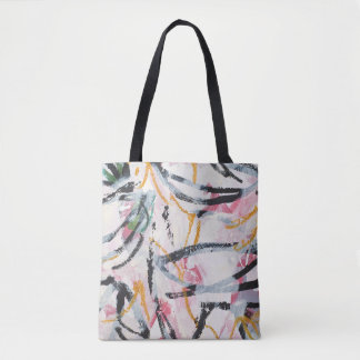 Tote Bag Élément de conception de peinture acrylique