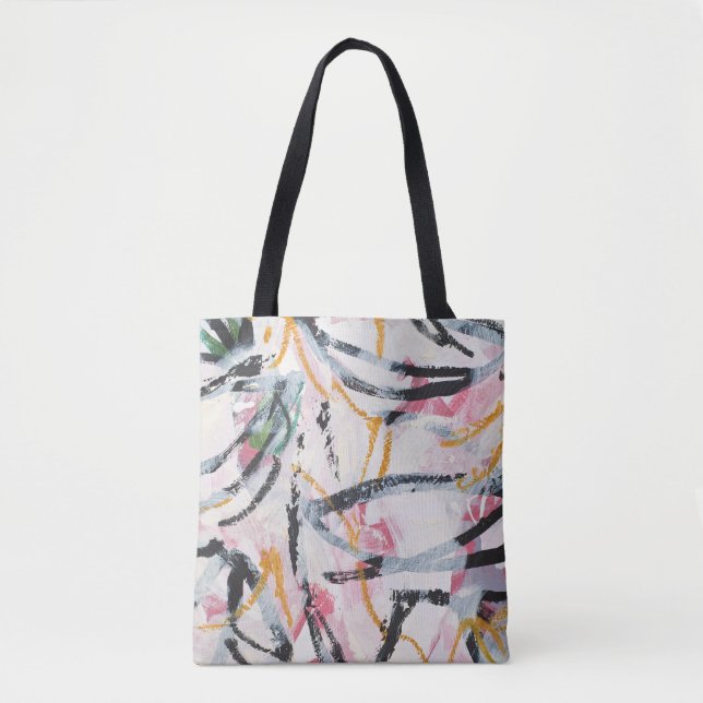 Tote Bag Élément de conception de peinture acrylique (Devant)