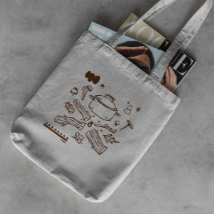 Tote Bag Éléments de camping d'automne