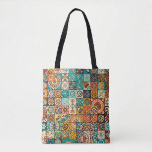 Tote Bag Éléments décoratifs : Motif Vintage à main