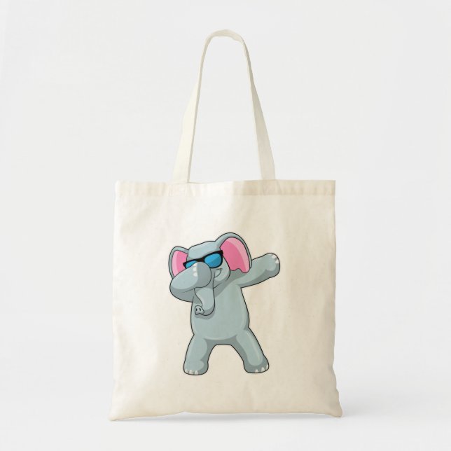 Tote Bag Elephant à Hip hop Dance Dab (Devant)