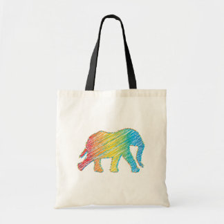 Tote Bag Eléphant avec lignes