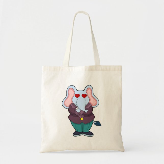 Tote Bag Éléphant comme marié avec costume.PNG (Devant)