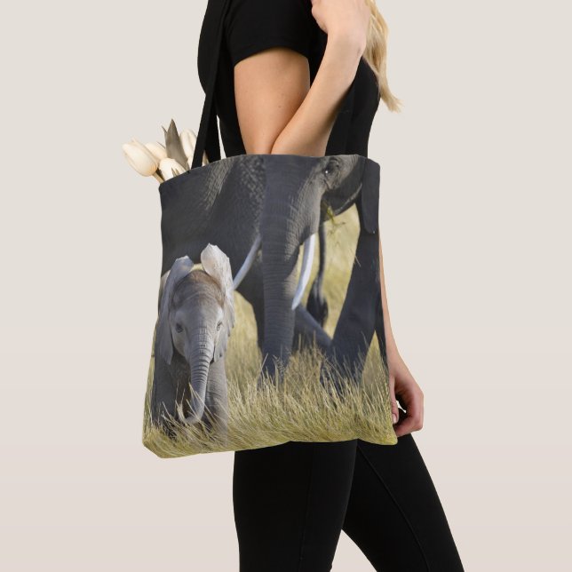 Tote Bag Éléphant de bébé (De près)