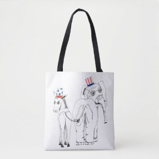 Tote Bag Éléphant et âne classiques Fourre-tout