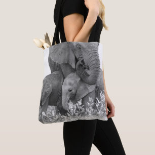 Tote Bag Éléphant et deux veaux Samburu