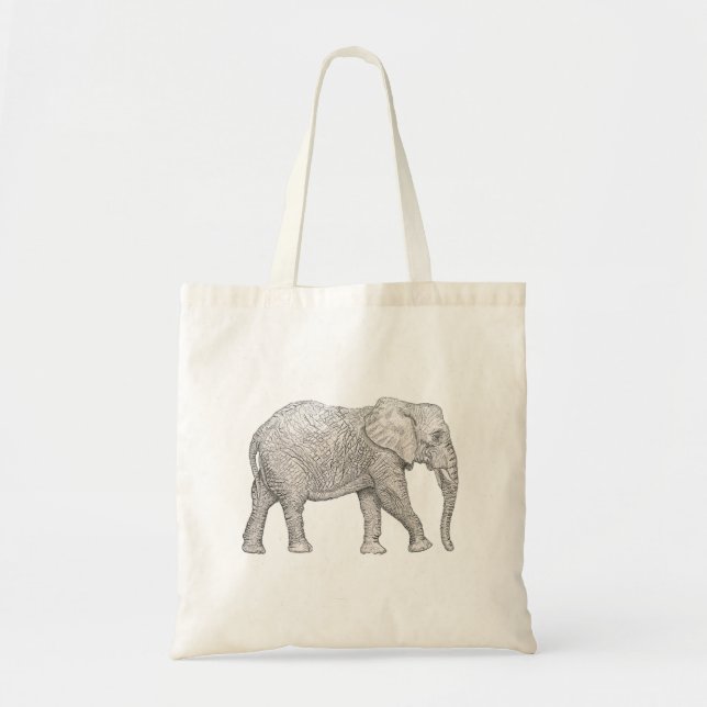 Tote Bag Éléphant Fourre-tout (Devant)