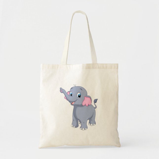 Tote Bag Eléphant infantile (Devant)
