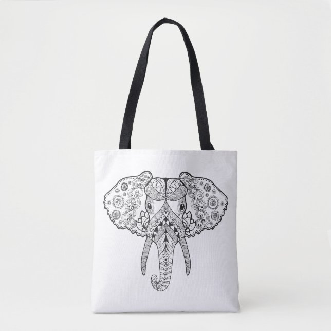 Tote Bag Éléphant inspiré 4 (Devant)