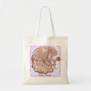 Tote Bag Éléphant Rose