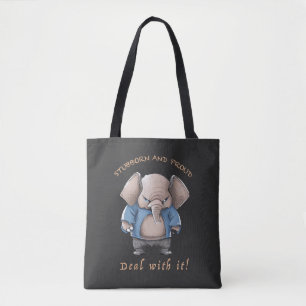 Tote Bag Elephant Stubborn Faire Avec Il Mignonne adorable