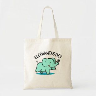 Tote Bag Elephantastic Funny Elephant Pun