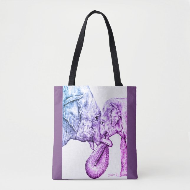 Tote Bag Éléphants (Devant)