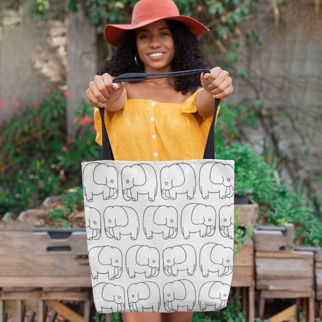Tote Bag Eléphants (Créateur téléchargé)