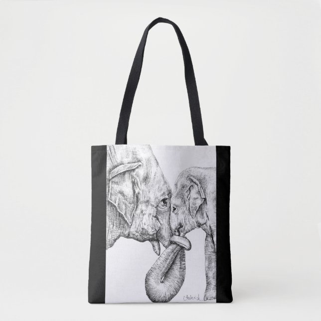 Tote Bag Éléphants (Devant)