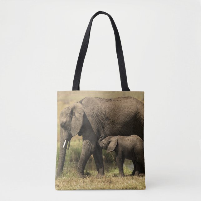 Tote Bag Éléphants africains (Devant)