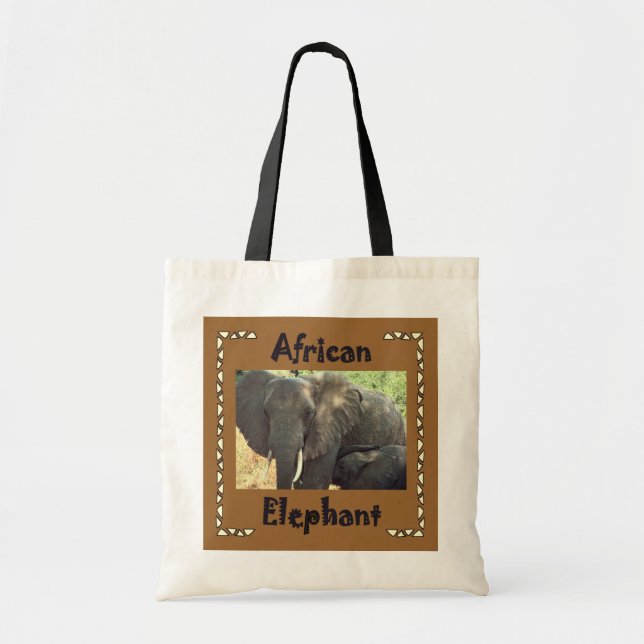 Tote Bag Éléphants africains (Devant)