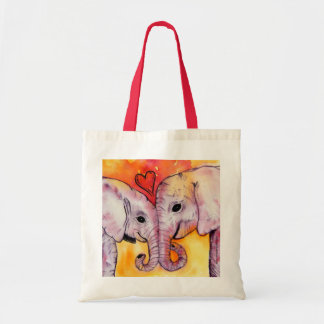 Tote Bag Éléphants dans l'amour
