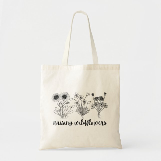 Tote Bag Élever des fleurs sauvages (Devant)
